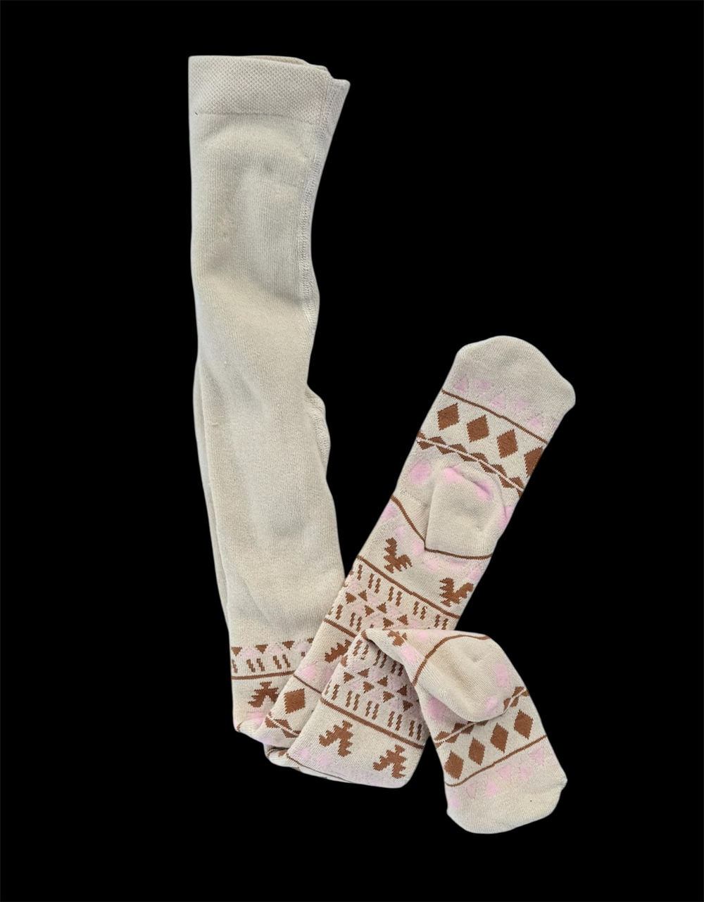 Колготки "Орнамент", котон на махрі ТМ "Lupilu"