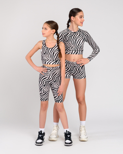 Велотреки для дівчинки з принтом Zebra (арт. 5322500103)