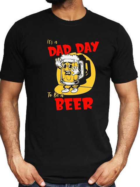 Футболка чоловіча чорна Dad day beer Love&Live