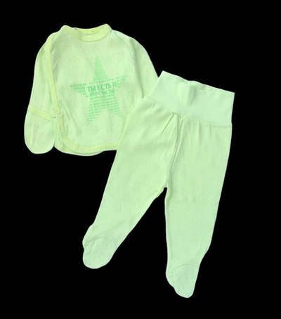 Комплект 2в1: льоля, повзунки рібана ажур "Ларі" (56 см)