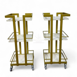 Косметологічний візок Mark 07 Gold ДСП