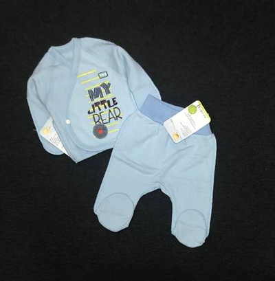 Комплект 2в1: льоля, повзунки "Принт", футер ТМ “Happy ToT” (50 см)