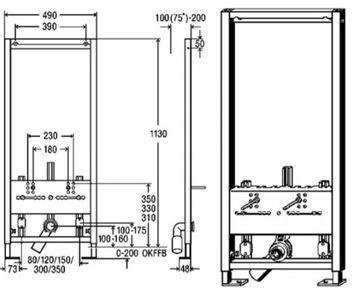 Інсталяція для унітазів VIEGA Eco Plus 727901