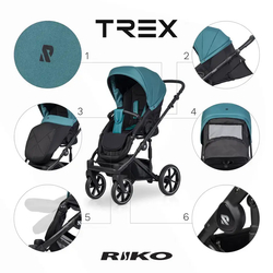Універсальна коляска 2 в 1 Riko Trex