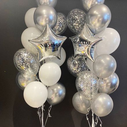 Кульки з логотипом надуті гелієм