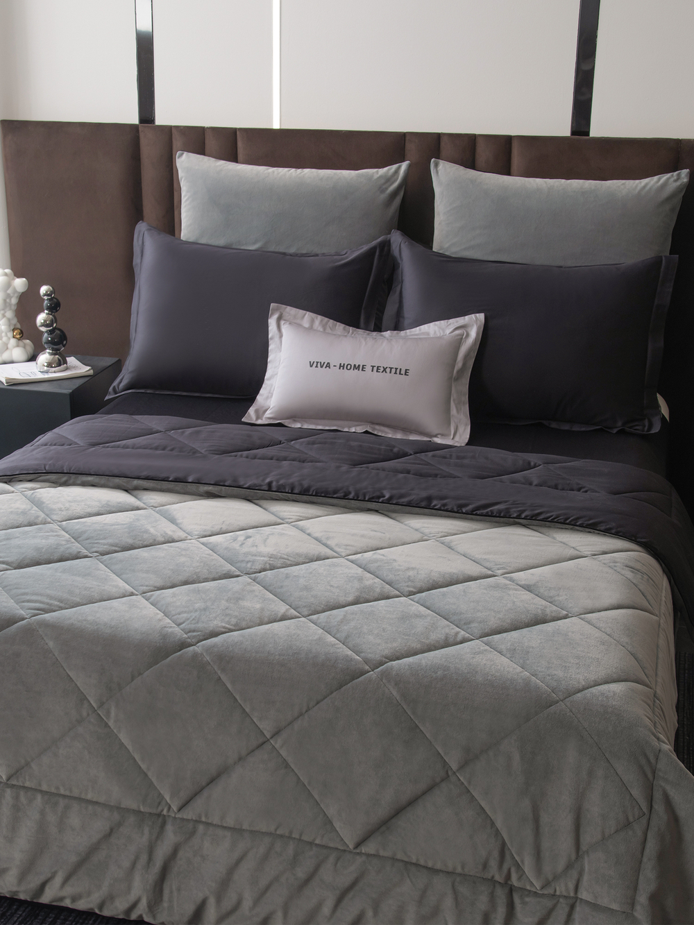 Комплект постельного белья Сатин Velvet Premium с Одеялом VP004