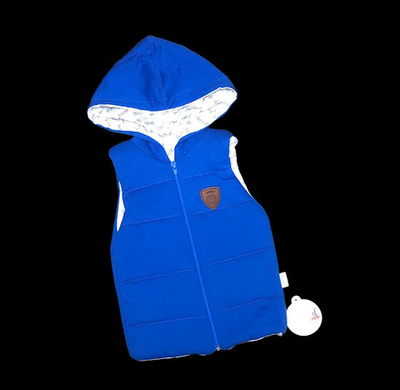 Жилетка з капюшоном, бавовна, синтепон ТМ "Hippil"