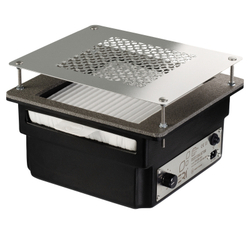 Врезная маникюрная вытяжка с HEPA фильтром Teri Turbo, цвет черный (сетка металлик)