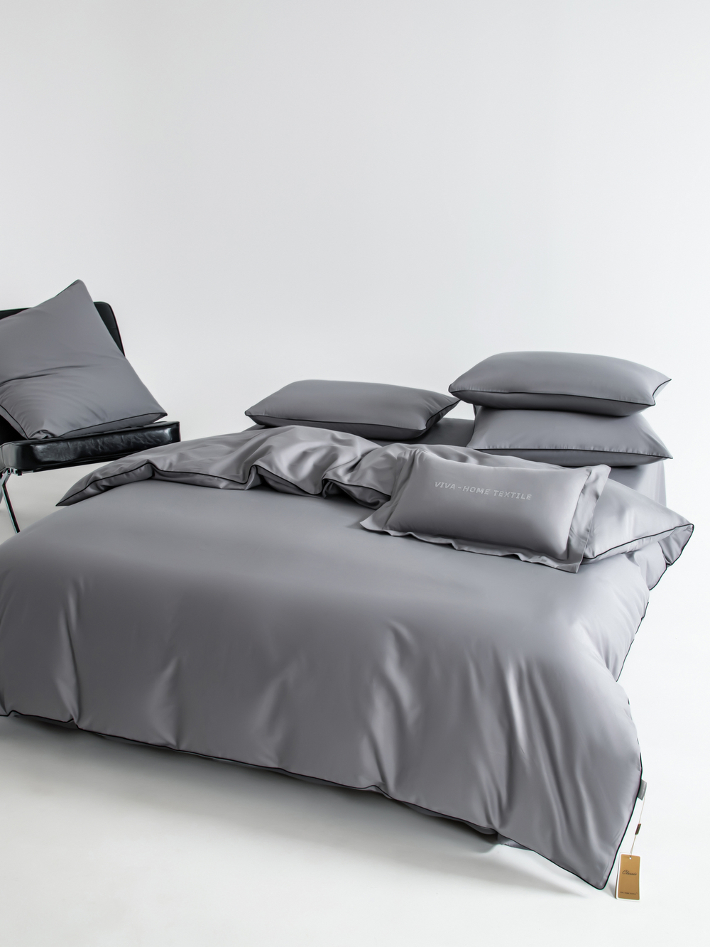 Комплект постельного белья Однотонный Сатин Элитный OCE014