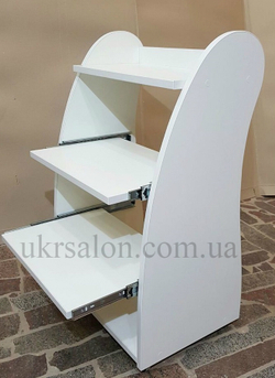 Косметологическая тележка с выдвижными полочками