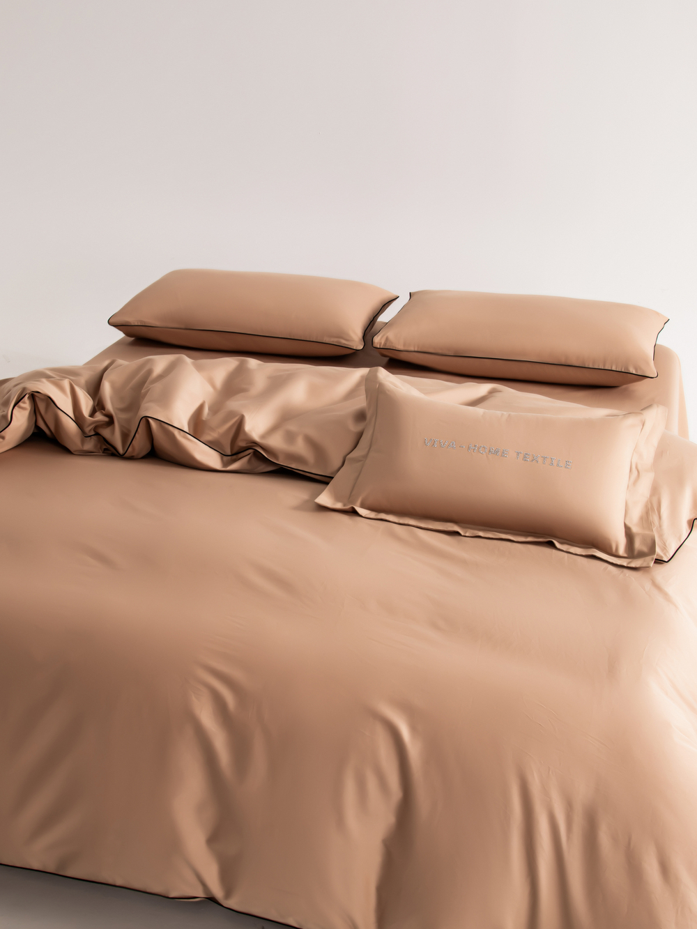 Комплект постельного белья Однотонный Сатин Элитный OCE015