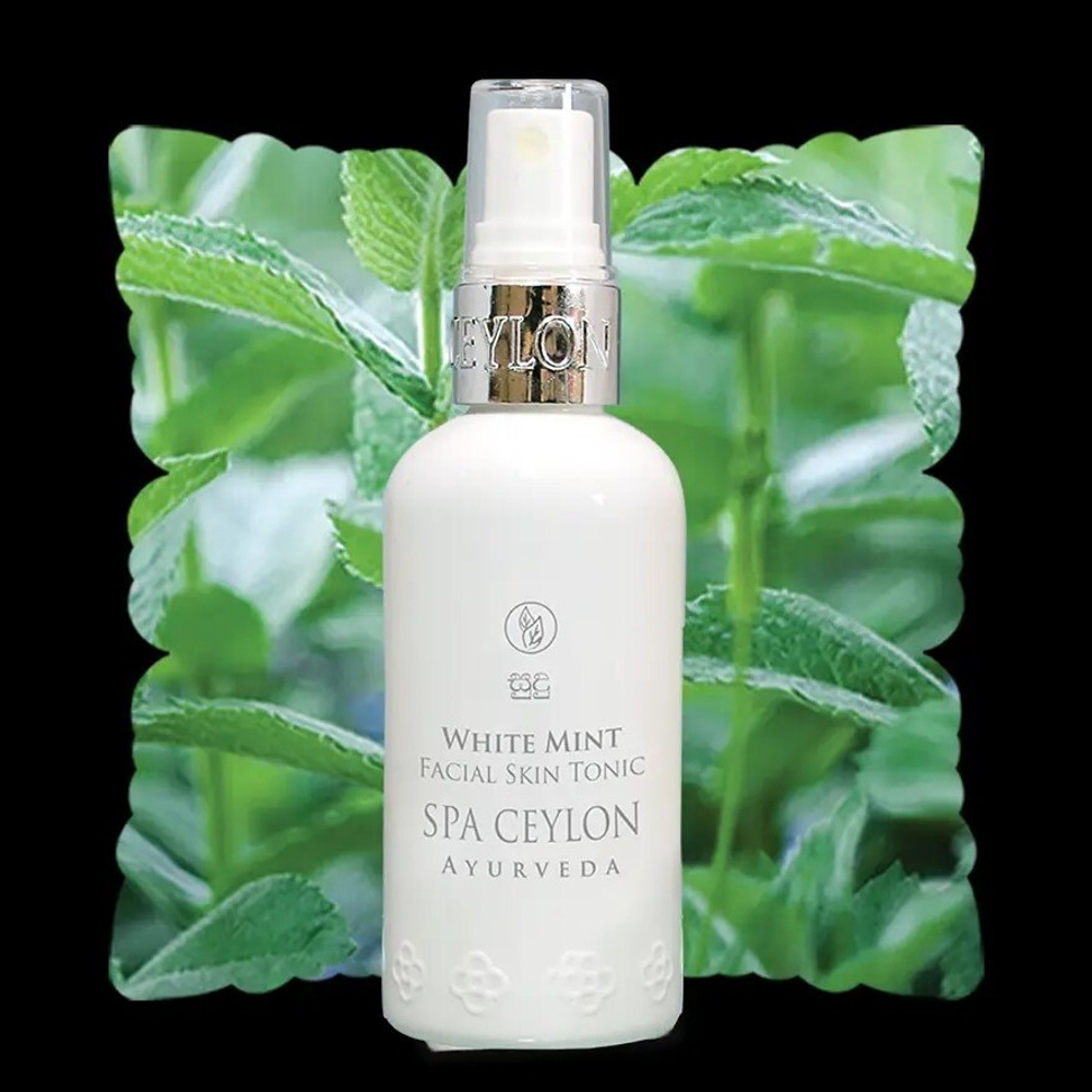 Тонік для жирної та комбінованої шкіри обличчя Біла м'ята 100 мл, SPA Ceylon