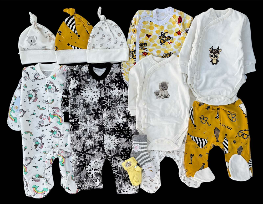 Гарний набір одягу для новонародженого хлопчика, якісний одяг для немовлят, літо, теплий демісезон (весна, осінь), зріст 62 см, бавовна