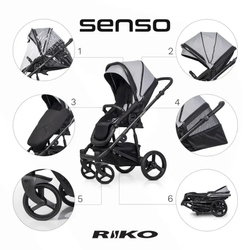 Універсальна коляска 2 в 1 Riko Senso