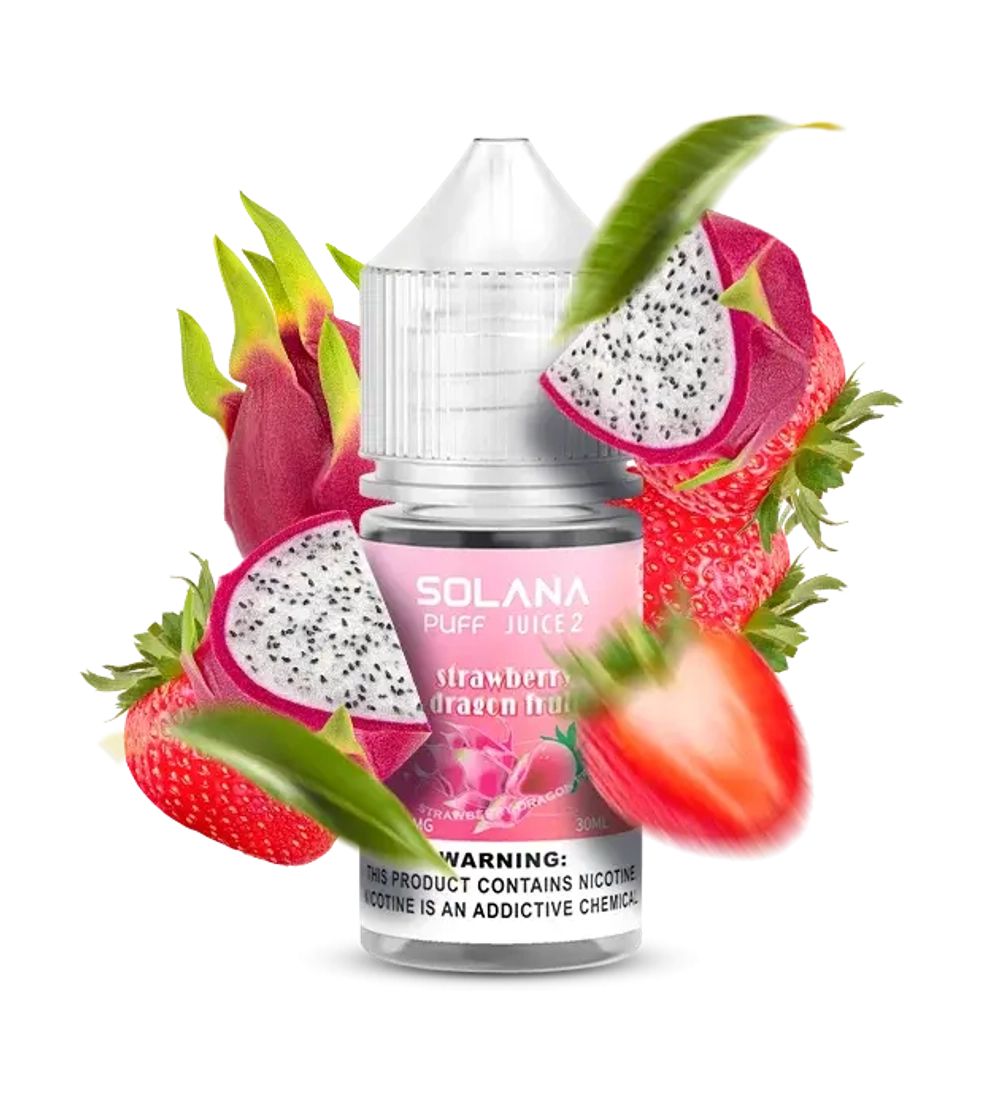 Солевая Жидкость Solana Strawberry Dragon Fruit (Солана Клубника Питайя) 30ml 50mg