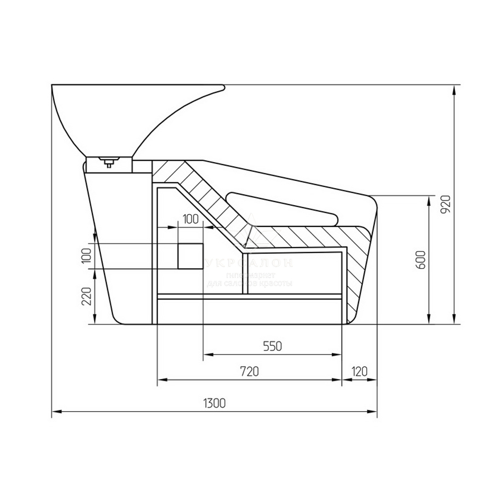 Перукарська мийка 1006-2