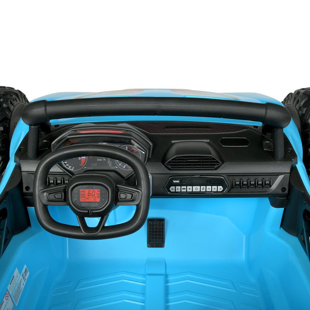 Детский двухместный электромобиль джип багги Bambi JS3168EBLR(24V)