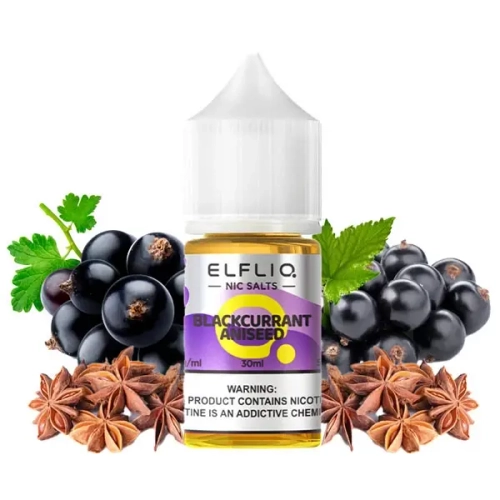 Рідина ELFLIQ Blackcurrant Aniseed (Ельфлік Чорна Смородина Аніс) 30 мл/5%