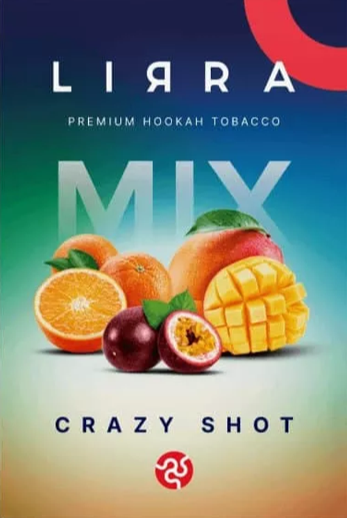 Тютюн Lirra Crazy Shot (Ліра Апельсин Манго Маракуя) 50г