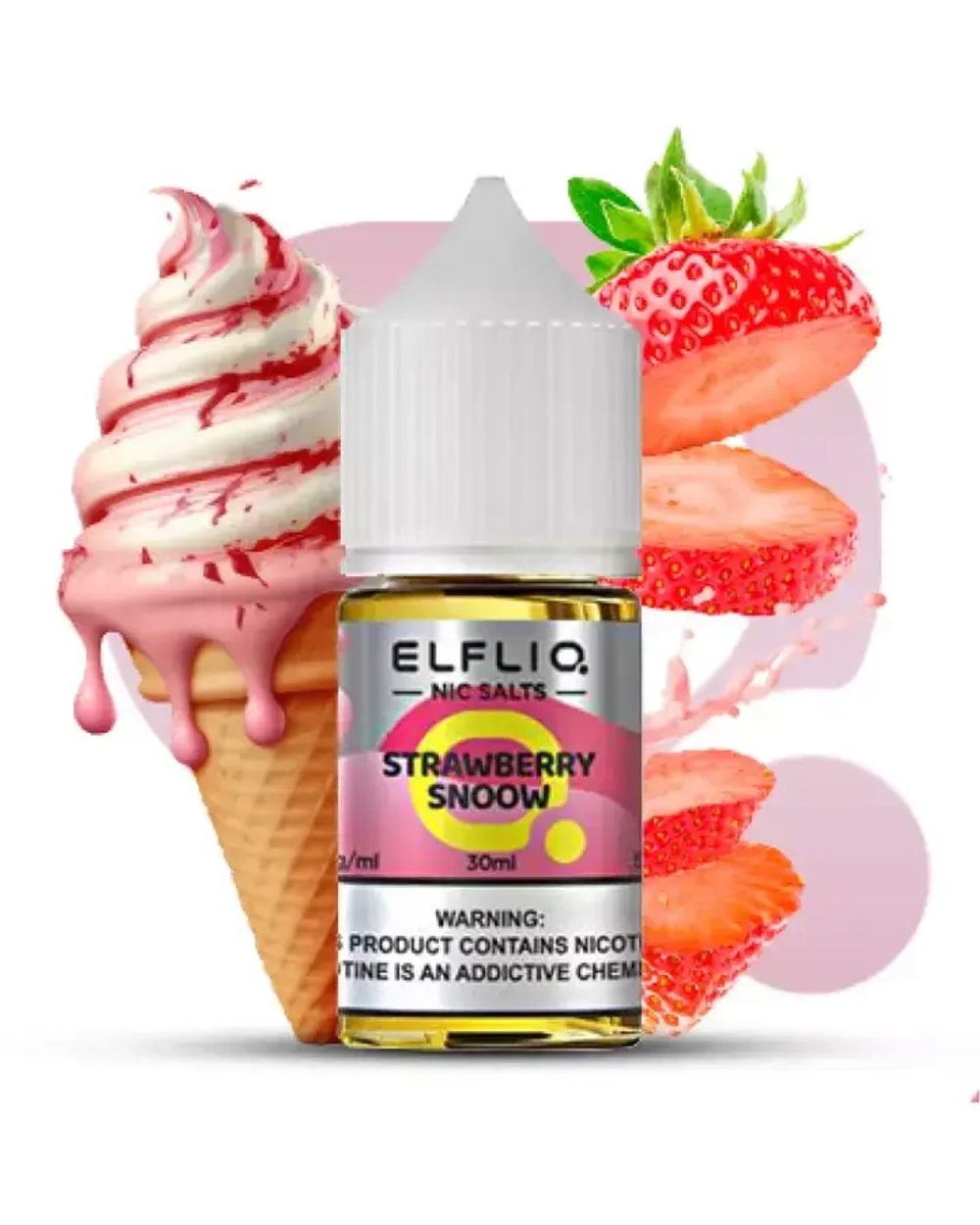 Жидкость ELFLIQ Strawberry Snoow (Ельфлик Клубничное Мороженое) 30 мл/5%