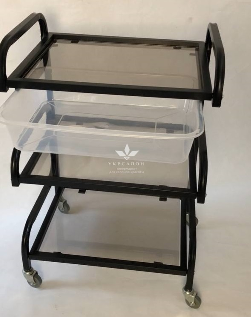 Косметологічний візок S3-l-b чорний
