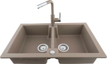 Кухонна мийка KERNAU KGS A 80 2B NATURAL BEIGE