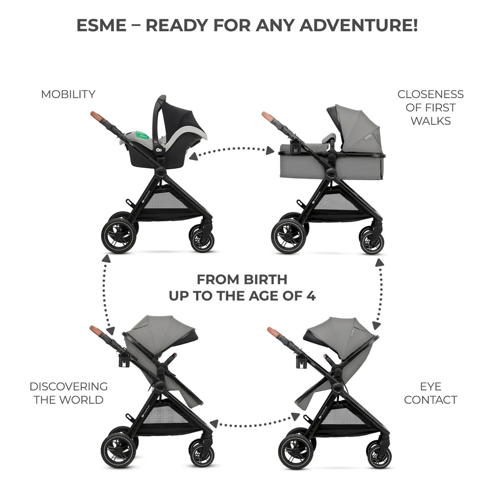 Универсальная коляска 3 в 1 Kinderkraft Esme