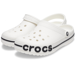 Классические сабо Crocs – Белые с логотипом