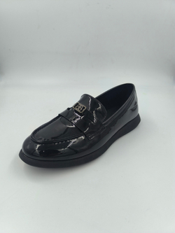 Лакированные женские лоферы из искусственной кожи / размеры 35-40