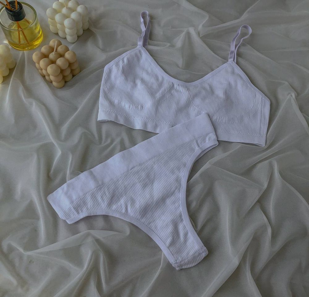 Комплект білизни в рубчик