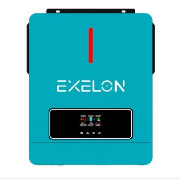 Гібридний інвертор Exelon ECP-6200/48, 6200VA, 48V, струм заряду 0-120A, MPPT (60-450VDC, 22A), 420x350x110mm, 8.9 kg
