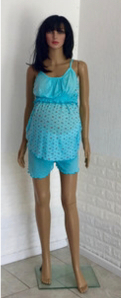 Піжама: майка та шорти для вагітних або годуючих мам "Summer", рібана ажур ТМ "Triko" (розмір S)