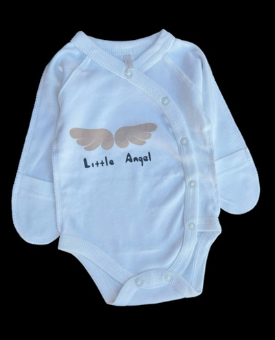 Боді з довгим рукавом "Little Angel", інтерлок ТМ "Sweet Mario" (56 см)