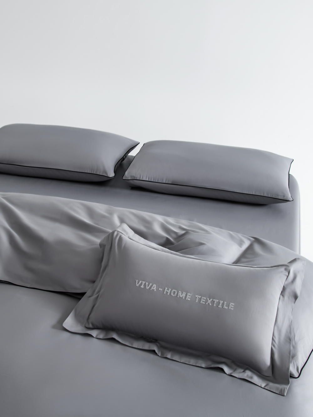 Комплект постельного белья Однотонный Сатин Элитный OCE014