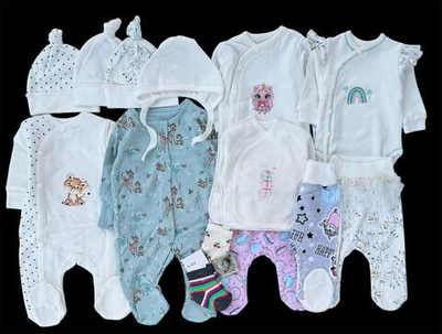 Гарний набір одягу для новонародженої дівчинки, якісний одяг для немовлят, зима, демісезон (осінь, весна), зріст 56 см, бавовна