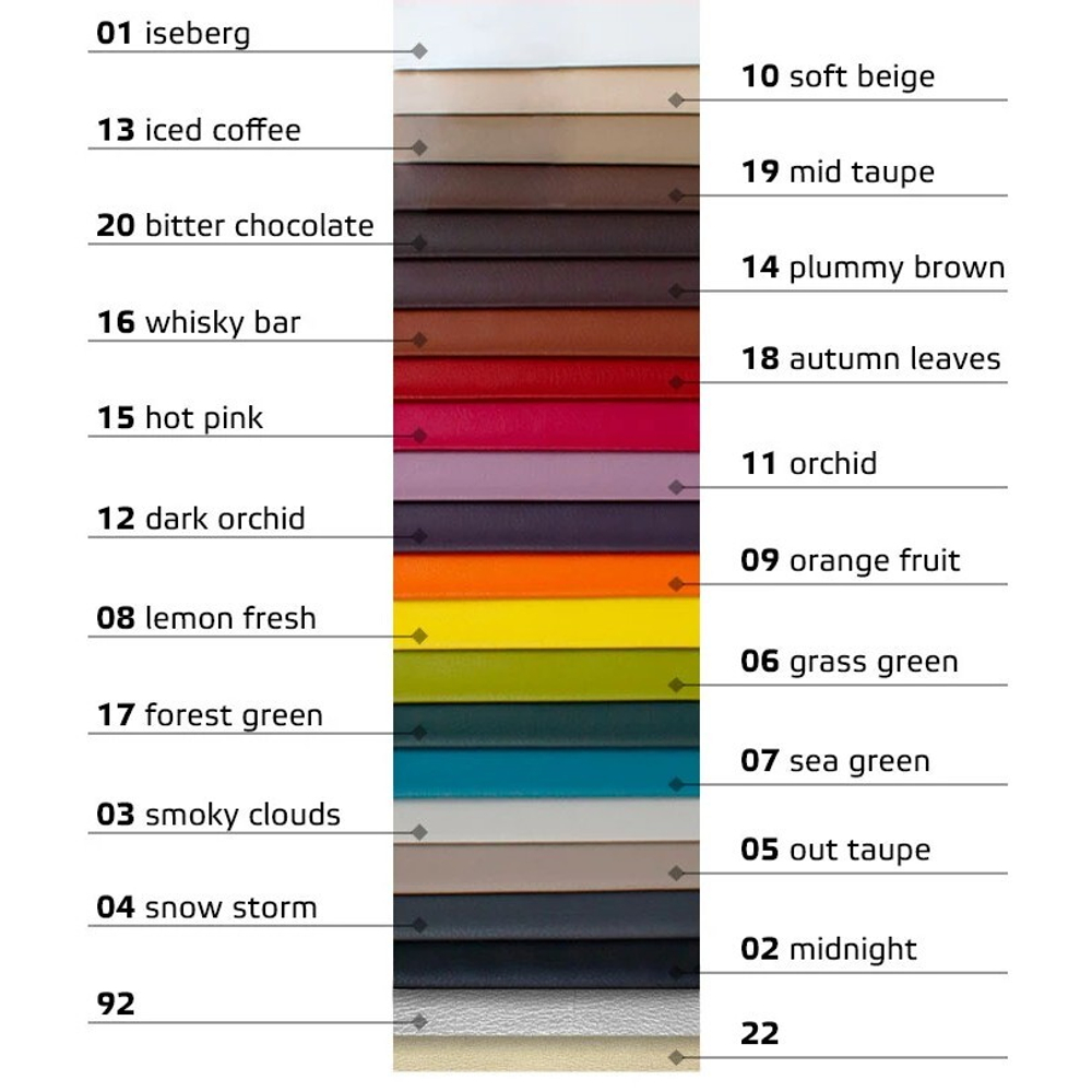 Палитра экокожи SB