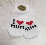 Шкарпетки "I love mum", котон ТМ "Sullun" (0-6 міс)