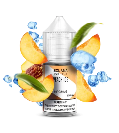 Солевая Жидкость Solana Peach Ice (Солана Персик Лед) 30ml 50mg