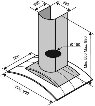 Витяжка VENTOLUX FERRARA 60 AN
