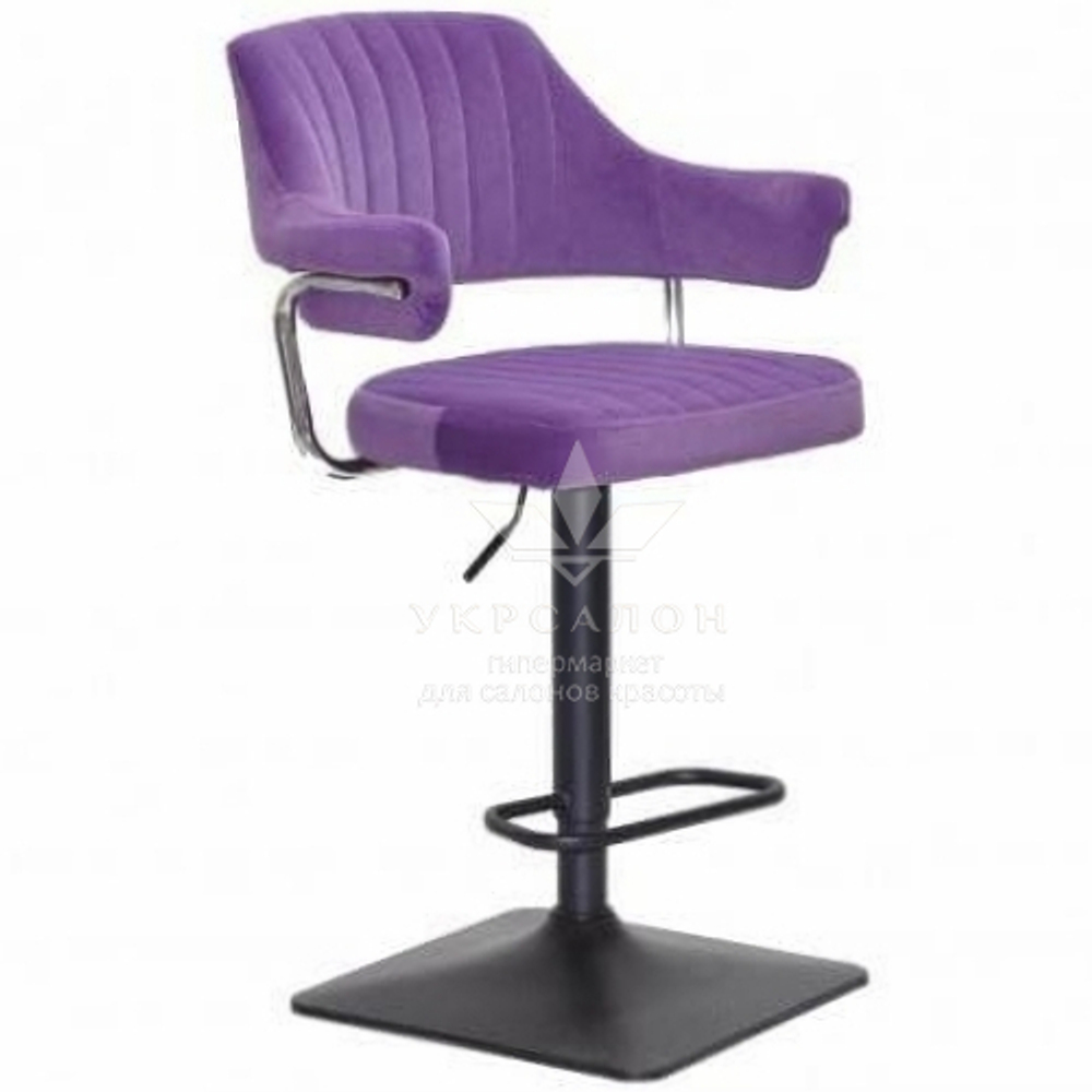 Стільчик для візажу Jef Black quadro Velor