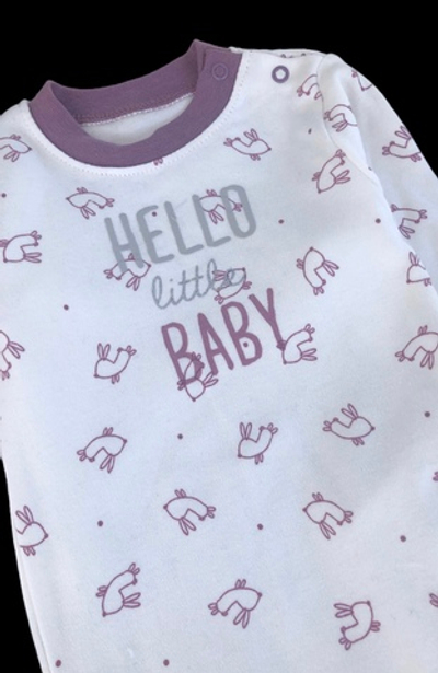 Костюм 3в1: боді з довгим рукавом, повзуни, шапочка, бавовна ТМ "Bebetto"