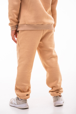 Дитячий спортивний утеплений костюм Kindamor Warm Autumn Beige для хлопчика, фліс бежевий
