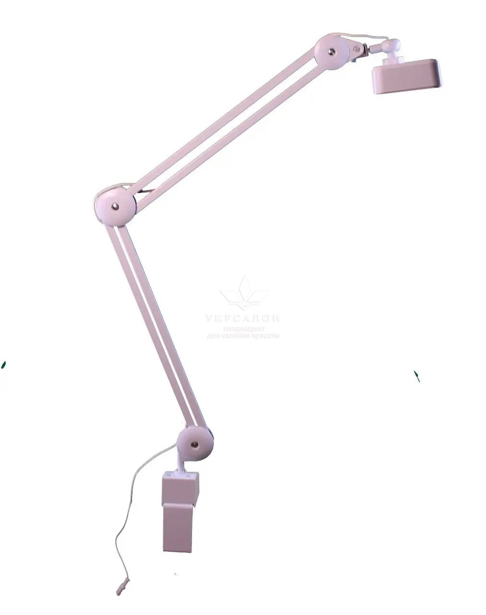 Настільна світлодіодна лампа безтіньова на струбціні Global Fashion (9501), 30 Вт, біла