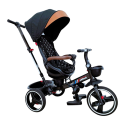 Дитячий триколісний велосипед Best Trike Oscar 6390 PU, складне кермо, з батьківською ручкою
