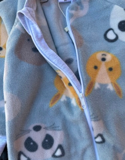 Комбінезон (ромпер) "Лісові звірята", фліс ТМ "Merry bee"