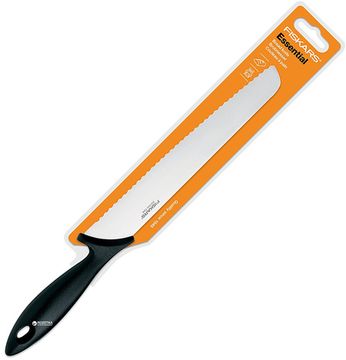 Кухонний ніж Fiskars Essential для хліба 23 см Black (1023774)