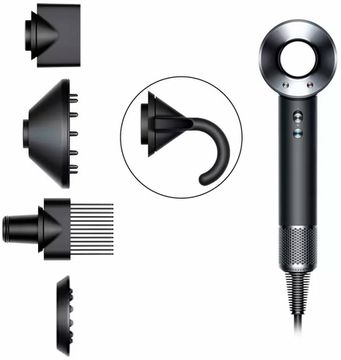 Фен Dyson HD07 Supersonic Black/Nickel (386816-01)