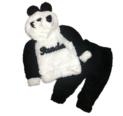 Костюм 2в1: худі, штани "Панда", махра ТМ"Baby mini" (86 см)