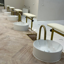 Подставка для педикюра Tertio 7 с регулировкой высоты на золотых ножках