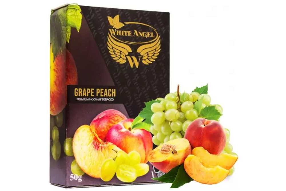 Табак для кальяна White Angel Grape Peach (Виноград Персик) купить недорого с доставкой